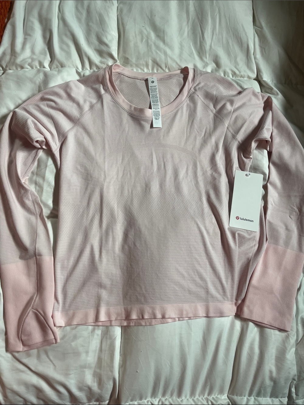 lululemon athletica Light Pink Long-Sleeve Crew Sweatshirt